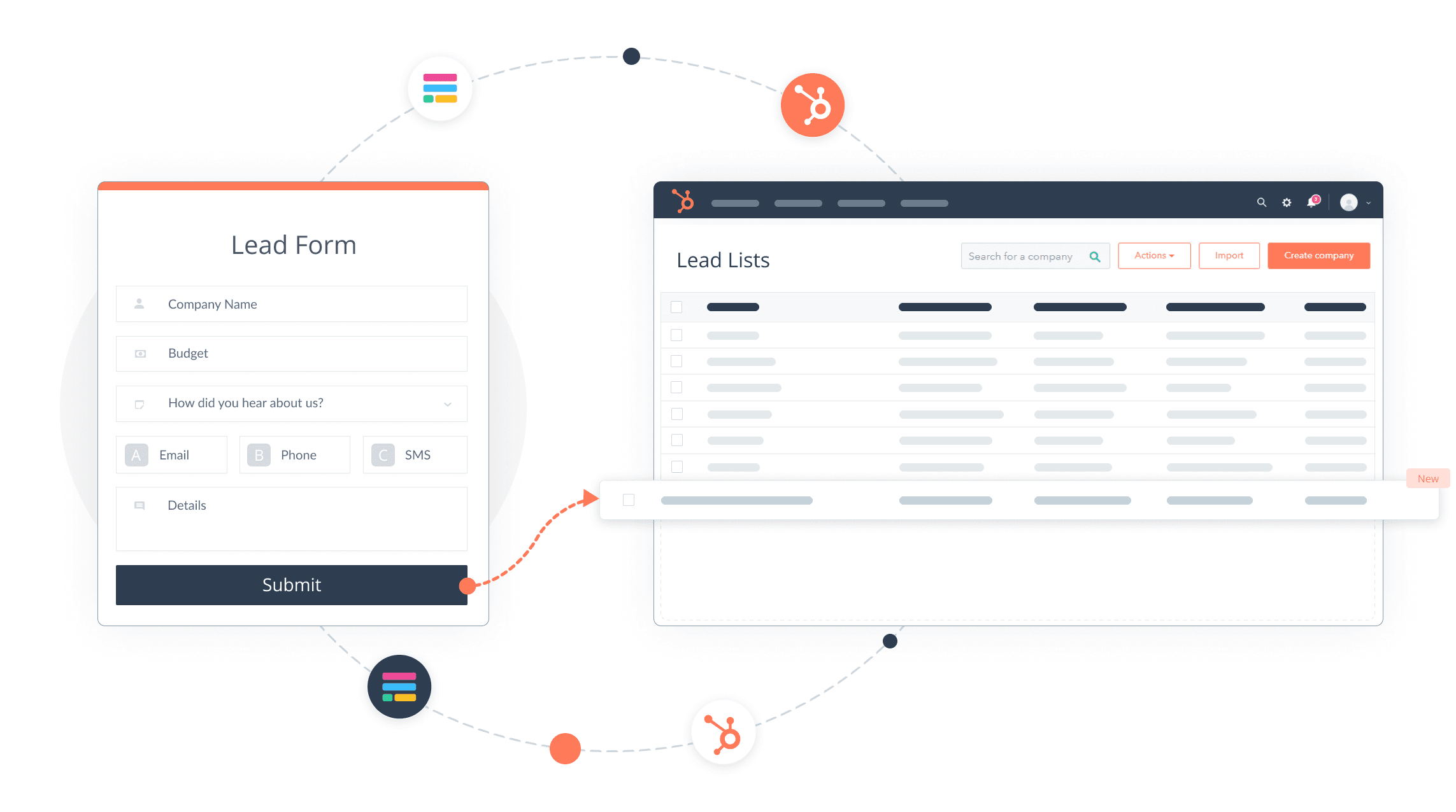 HubSpot form graphic