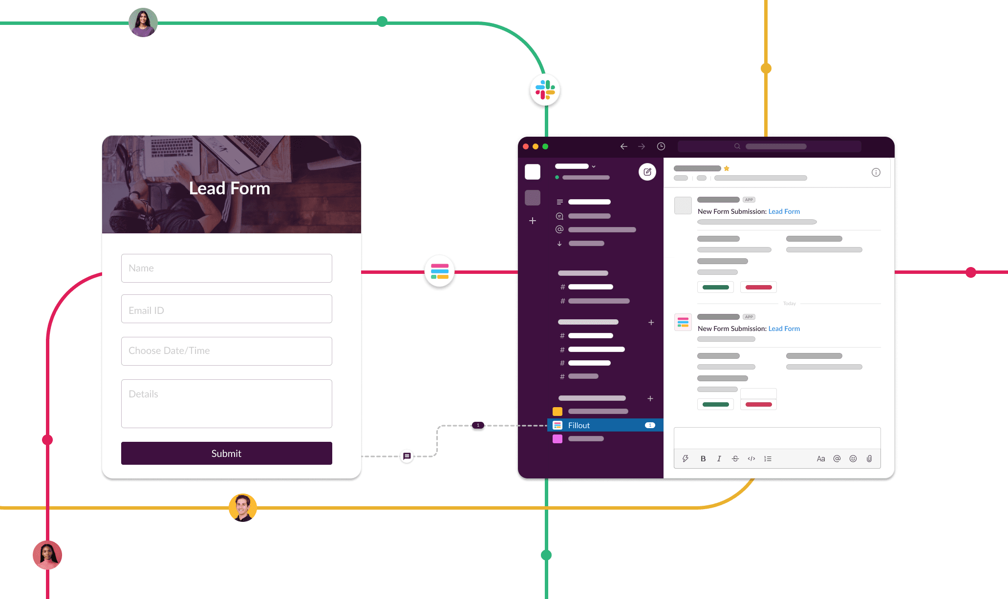 Slack form graphic